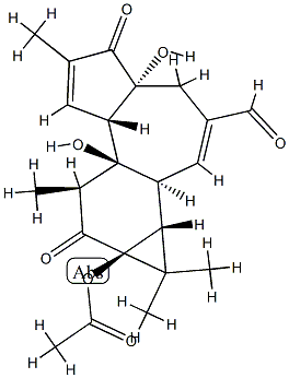 (1aR)-9aα-Acetyloxy-1aα,1bβ,4,4a,5,7aα,7b,8,9,9a-decahydro-4aβ,7bα-dihydroxy-1,1,6,8α-tetramethyl-5,9-dioxo-1H-cyclopropa[3,4]benz[1,2-e]azulene-3-carbaldehyde CAS#: 77573-49-0