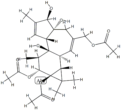 (1aR)-3-(Acetyloxy)methyl-1aα,1bβ,4,4a,5,7aα,7b,8,9,9a-decahydro-1,1,6,8α-tetramethyl-1H-cyclopropa[3,4]benz[1,2-e]azulene-4aβ,5α,7bα,9β,9aα-pentol 9,9a-diacetate CAS#: 77646-24-3