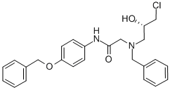 (S)-2-[BENZYL-(3-CHLORO-2-HYDROXY-PROPYL)-AMINO]-N-(4-BENZYLOXY-PHENYL)-ACETAMIDE CAS#: 777934-41-5