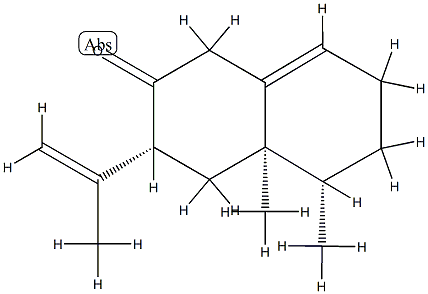 (3R)-3,4,4a,5,6,7-Hexahydro-4aβ,5β-dimethyl-3-isopropenylnaphthalen-2(1H)-one CAS#: 77820-40-7