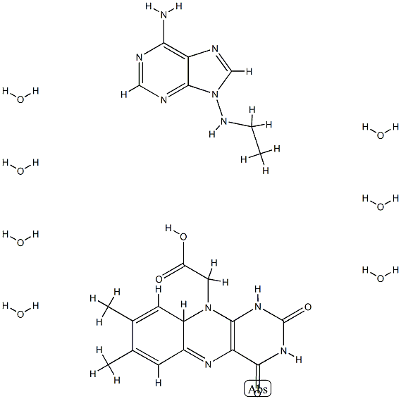 7,8-dimethylisoalloxazine-10-acetic acid-adenin-9-ylethylamine complex CAS#: 78093-77-3