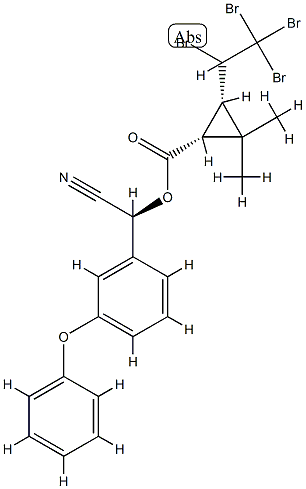 (1R,3S)-2,2-Dimethyl-3-(1,2,2,2-tetrabromoethyl)cyclopropanecarboxylic acid (S)-α-cyano-3-phenoxybenzyl ester CAS#: 78184-94-8