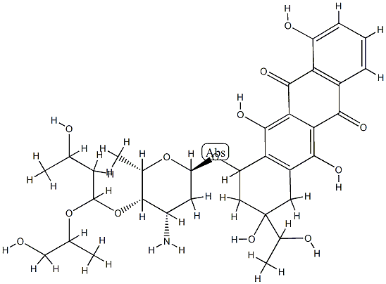 10-[[3-Amino-4-O-[3-hydroxy-1-(2-hydroxy-1-methylethoxy)butyl]-2,3,6-trideoxy-α-L-lyxo-hexopyranosyl]oxy]-7,8,9,10-tetrahydro-1,6,8,11-tetrahydroxy-8-(1-hydroxyethyl)-5,12-naphthacenedione CAS#: 78366-45-7