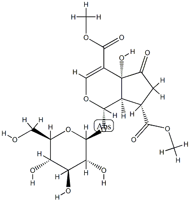 (1S)-1-(β-D-Glucopyranosyloxy)-1,4a,5,6,7,7aα-hexahydro-4aα-hydroxy-5-oxocyclopenta[c]pyran-4,7α-dicarboxylic acid dimethyl ester CAS#: 78693-92-2