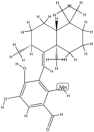 2,4,5-Trihydroxy-3-[[(1E,2R,4aR)-decahydro-2,5,5,8aα-tetramethylnaphthalen-1-ylidene]methyl]benzaldehyde CAS#: 78835-08-2