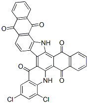 7,9-dichloro-6,20-dihydro-5H-naphtho[2,3-c]naphth[2',3':6,7]indolo[3,2-a]acridine-5,11,14,19,21-pentone CAS#: 73287-57-7