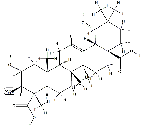 2α,3β,19α-Trihydroxyolean-12-ene-24,28-dioic acid CAS#: 79355-89-8
