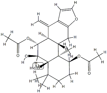 (1S)-1,3,4,5,6,6aα,7,11,11aβ,11b-Decahydro-4,4,11bα-trimethyl-7-methylenephenanthro[3,2-b]furan-1β,4aβ,5β,6α(2H)-tetrol 1,6-diacetate CAS#: 79385-14-1