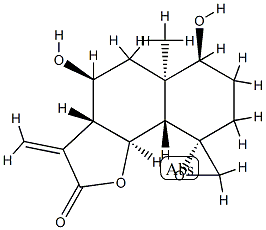 (3aR,9S,9aS,9bS)-Decahydro-4β,6β-dihydroxy-5aα-methyl-3-methylenespiro[naphtho[1,2-b]furan-9(9aH),2'-oxirane]-2-one CAS#: 79405-88-2