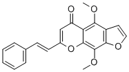 4,9-Dimethoxy-7-(2-phenylethenyl)-5H-furo[3,2-g][1]benzopyran-5-one CAS#: 79611-35-1