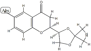 (1’S,2S)-2-[(1’,2’-O-Isopropylidene)dihydroxyethyl]-6-fluorochroman-4-one CAS#: 797054-20-7