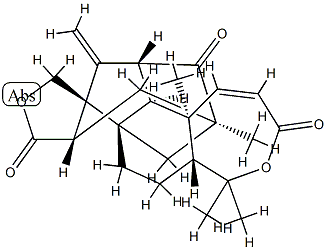 (5aR,7aS,13aS)-5,5aβ,6,7,8,9,10,10aβ,14,15,15aα,15b-Dodecahydro-5,5,9,15bα-tetramethyl-14-methylene-9α,15α-methano-3H,11H-furo[3',4':3a,4]indeno[1,7a-g][2]benzoxepin-3,11,16-trione CAS#: 79874-93-4