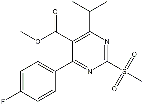 Methyl 4-(4-Fluorophenyl)-6-isopropyl-2-(methylsulfonyl)pyrimidine-5-carboxylate CAS#: 799842-06-1
