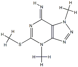 7H-1,2,3-Triazolo[4,5-d]pyrimidin-7-imine,1,4-dihydro-1,4-dimethyl-5-(methylthio)-(9CI) CAS#: 779993-74-7