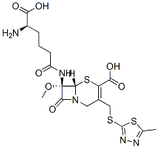 (7S)-7-[[(R)-5-Amino-5-carboxy-1-oxopentyl]amino]-7-methoxy-3-[[(5-methyl-1,3,4-thiadiazol-2-yl)thio]methyl]cepham-3-ene-4-carboxylic acid CAS#: 75765-20-7