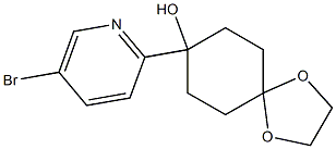 8-(5-bromopyridin-2-yl)-1,4-dioxaspiro[4.5]decan-8-ol CAS#: 708274-37-7