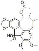 8-Acetyloxy-5,6,7,8-tetrahydro-2,3,13-trimethoxy-6,7-dimethylbenzo[3,4]cycloocta[1,2-f][1,3]benzodioxol-1-ol CAS#: 77174-33-5