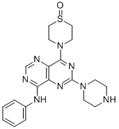 8-Anilino-4-(1-oxido-thiomorpholino)-2-piperazino-pyrimido(5,4-d)pyrim idine CAS#: 78534-70-0