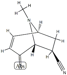 8-Azabicyclo[3.2.1]oct-2-ene-6-carbonitrile,8-methyl-4-oxo-,(1R,5S,6S)-rel-(9CI) CAS#: 77603-73-7