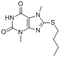 8-(Butylthio)-3,7-dimethyl-1H-purine-2,6(3H,7H)-dione CAS#: 74039-56-8