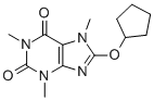 8-Cyclopentyloxy-3,7-dihydro-1,3,7-trimethyl-1H-purine-2,6-dione CAS#: 73747-33-8