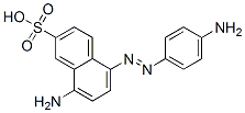 8-amino-5-[(p-aminophenyl)azo]naphthalene-2-sulphonic acid CAS#: 85-67-6