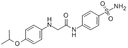 ACETAMIDE, N-[4-(AMINOSULFONYL)PHENYL]-2-[[4-(1-METHYLETHOXY)PHENYL]AMINO]- CAS#: 76663-13-3