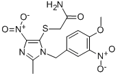 Acetamide, 2-((1-((4-methoxy-3-nitrophenyl)methyl)-2-methyl-4-nitro-1H -imidazol-5-yl)thio)- CAS#: 77952-77-3