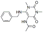 Acetamide,  N-[1,2,3,4-tetrahydro-1,3-dimethyl-2,4-dioxo-6-[(phenylmethyl)amino]-5-pyrimidinyl]- CAS#: 75724-43-5
