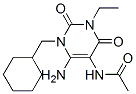Acetamide,  N-[6-amino-1-(cyclohexylmethyl)-3-ethyl-1,2,3,4-tetrahydro-2,4-dioxo-5-pyrimidinyl]- CAS#: 72702-87-5