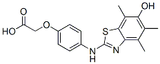 Acetic  acid,  [4-[(6-hydroxy-4,5,7-trimethyl-2-benzothiazolyl)amino]phenoxy]-  (9CI) CAS#: 783268-37-1