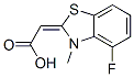 Acetic acid, (4-fluoro-3-methyl-2(3H)-benzothiazolylidene)- (9CI) CAS#: 749255-43-4