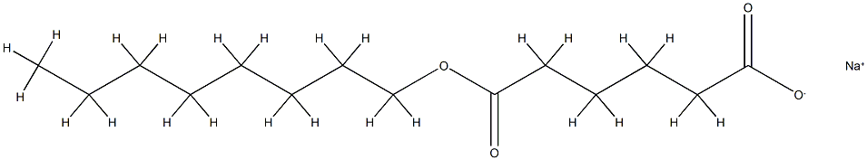 Adipic acid 1-octyl 6-sodium salt CAS#: 75239-52-0