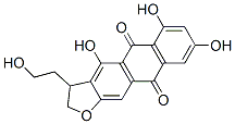Anthra(2,3-b)furan-5,10-dione, 2,3-dihydro-4,6,8-trihydroxy-3-(2-hydro xyethyl)- CAS#: 74277-84-2