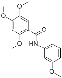BENZAMIDE, 2,4,5-TRIMETHOXY-N-(3-METHOXYPHENYL)- CAS#: 79966-74-8