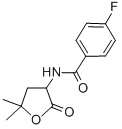 BENZAMIDE, N-(5,5-DIMETHYL-2-OXOTETRAHYDRO-3-FURYL)-p-FLUORO- CAS#: 77694-31-6