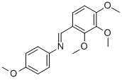 BENZENAMINE, 4-METHOXY-N-[(2,3,4-TRIMETHOXYPHENYL)METHYLENE]- CAS#: 761436-03-7