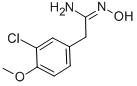 BENZENEETHANIMIDAMIDE,3-CHLORO-N-HYDROXY-4-METHOXY- CAS#: 757884-62-1
