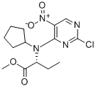 BUTANOIC ACID, 2-[(2-CHLORO-5-NITRO-4-PYRIMIDINYL)CYCLOPENTYLAMINO]-, METHYL ESTER, (2R)- CAS#: 755039-53-3