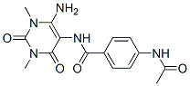Benzamide, 4-(acetylamino)-N-(6-amino-1,2,3,4-tetrahydro-1,3-dimethyl-2,4-dioxo-5-pyrimidinyl)- CAS#: 73623-32-2