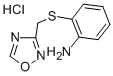 Benzenamine, 2-((1,2,4-oxadiazol-3-ylmethyl)thio)-, monohydrochloride CAS#: 74089-28-4