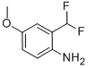 Benzenamine, 2-(difluoromethyl)-4-methoxy- (9CI) CAS#: 727993-36-4