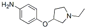 Benzenamine, 4-[(1-ethyl-3-pyrrolidinyl)oxy]- (9CI) CAS#: 741716-20-1