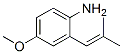 Benzenamine, 4-methoxy-2-(2-methyl-1-propenyl)- (9CI) CAS#: 750597-51-4