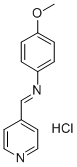 Benzenamine, 4-methoxy-N-(4-pyridinylmethylene)-, monohydrochloride CAS#: 75273-81-3