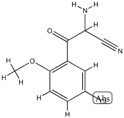Benzenepropanenitrile,  -alpha--amino-5-chloro-2-methoxy--bta--oxo- CAS#: 770657-59-5