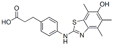 Benzenepropanoic  acid,  4-[(6-hydroxy-4,5,7-trimethyl-2-benzothiazolyl)amino]- CAS#: 740052-43-1