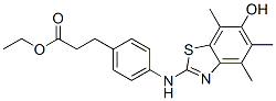 Benzenepropanoic  acid,  4-[(6-hydroxy-4,5,7-trimethyl-2-benzothiazolyl)amino]-,  ethyl  ester CAS#: 763047-18-3