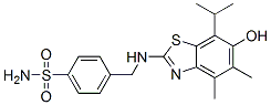 Benzenesulfonamide,  4-[[[6-hydroxy-4,5-dimethyl-7-(1-methylethyl)-2-benzothiazolyl]amino]methyl]- CAS#: 743388-88-7