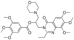 Benzoic  acid,  3,4,5-trimethoxy-,  1-[(2-ethyl-6,7,8-trimethoxy-4-oxo-3(4H)-quinazolinyl)methyl]-2-(4-morpholinyl)ethyl  ester  (9CI) CAS#: 789428-04-2